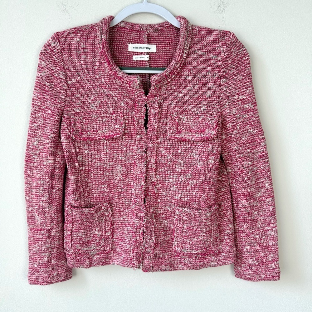 Isabel Marant Etoile Knit Cardigan Sweater Pink